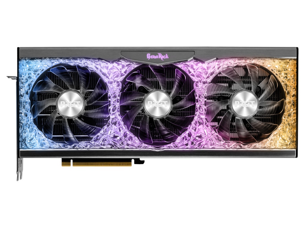 фото Видеокарта palit geforce rtx 3090 ti gamerock oc nv 1560mhz pci-e 4.0 24576mb 21000mhz 384-bit hdmi 3xdp ned309ts19sb-1022g