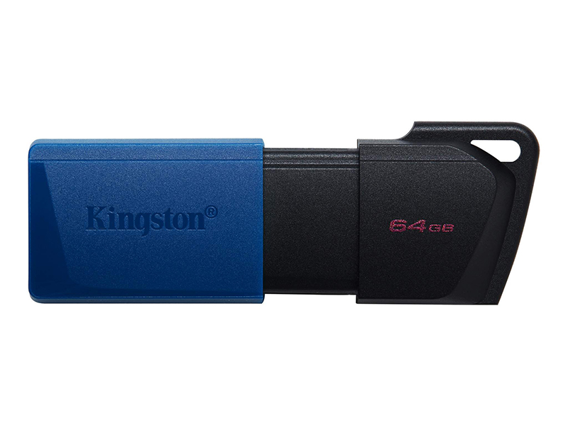 USB Flash Drive 64Gb - Kingston USB 3.2 Gen 1 DataTraveler Exodia M Black-Blue DTXM/64GB kingston a400 ssd 480gb sata 3 2 5 inch solid state drive for desktops and notebooks dark gray