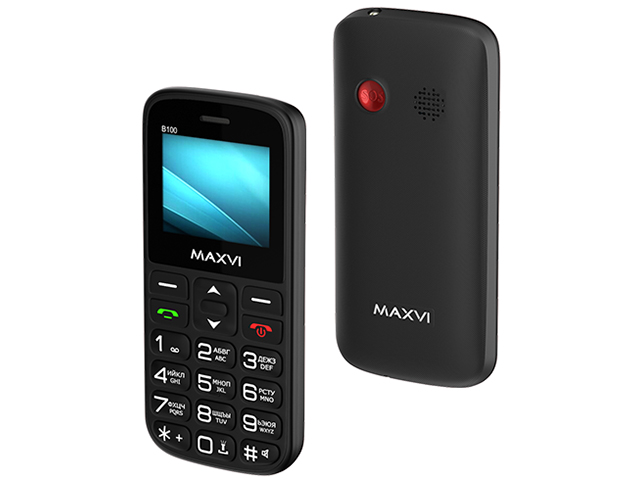 Сотовый телефон Maxvi B100 Black