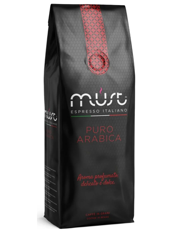 Кофе в зернах Must Puro Arabica 1kg 8056370766017 кофе в зернах fresco arabica solo