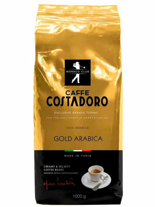 

Кофе в зернах Costadoro Gold Arabica 1kg 8012470001342, Gold Arabica