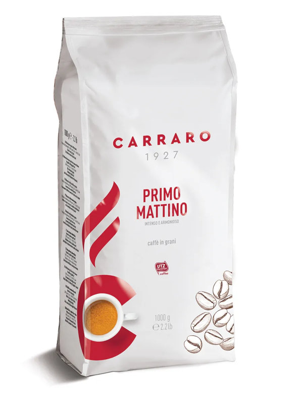 Кофе в зернах Carraro Primo Mattino 1kg 8000604001092 кофе в капсулах carraro primo mattino