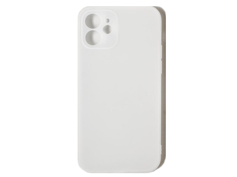Чехол Luazon для APPLE iPhone 12 Soft-Touch Silicone Transparent-White 6250192