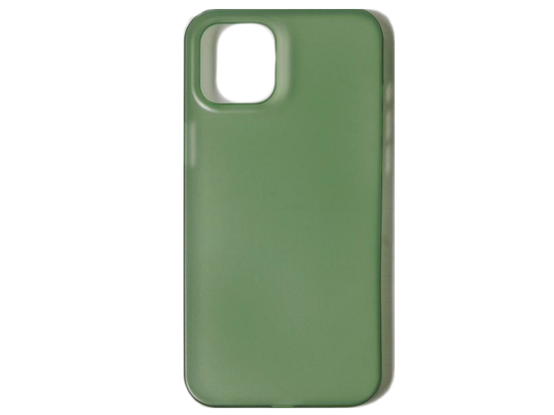фото Чехол luazon для apple iphone 12 pro max plastic transparent-green 6248013