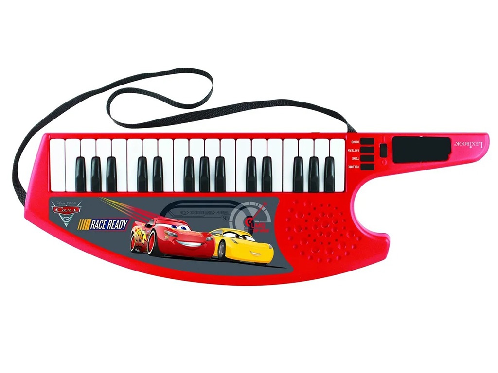 Детский музыкальный инструмент Lexibook Электронная клавишная гитара. Тачки Дисней Клавитара K280DC