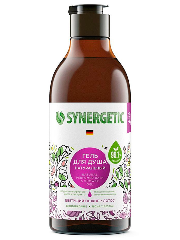 

Гель для душа Synergetic Цветущий инжир и лотос 380ml 4607971451426, 4607971451426