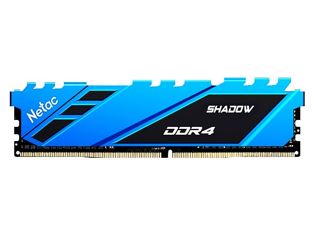 фото Модуль памяти netac shadow ddr4 dimm 3600mhz pc28800 cl18 - 8gb blue ntsdd4p36sp-08b