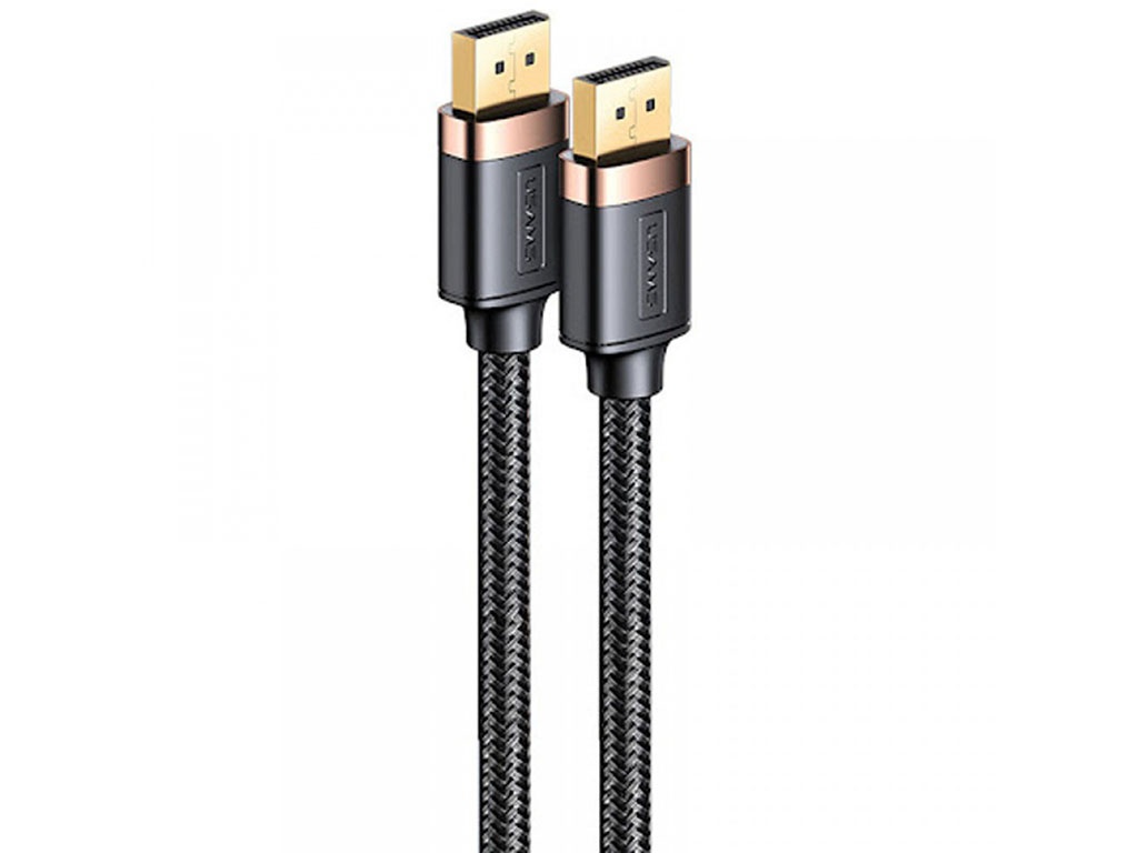 

Аксессуар Usams US-SJ531 U74 DisplayPort - DisplayPort 2m Black SJ531HD01, US-SJ531