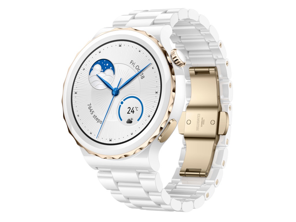 Умные часы Huawei Watch GT 3 Pro Frigga-B19T White Ceramic Strap 55028859 wi fi роутер huawei b310s 22 white