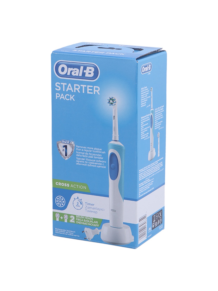 фото Зубная электрощетка braun oral-b vitality crossaction d12.523.1 тип 3709 dark blue 4210201306849