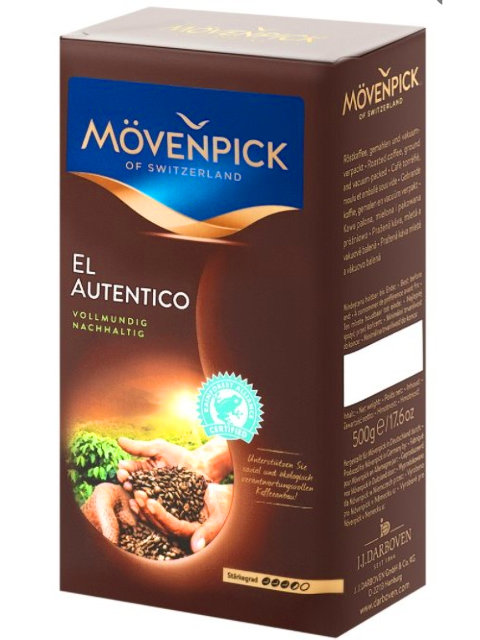 

Кофе молотый Movenpick El Autentico RFA 500g 13855, El Autentico RFA