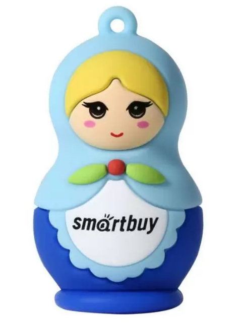 фото Usb flash drive 16gb - smartbuy wild blue matryoshka sb16gbdoll