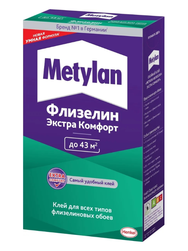 фото Клей клей для обоев metylan флизелин экстра комфорт 300g 2719339