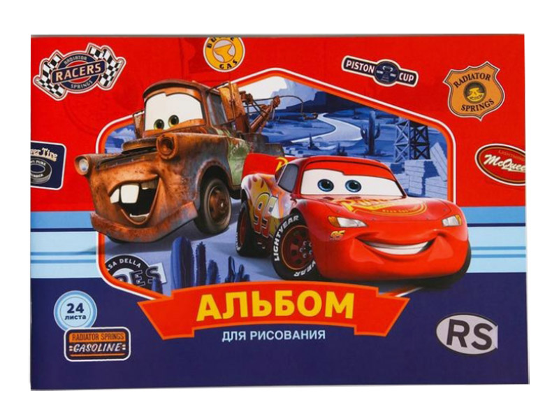 

Альбом для рисования Disney Тачки, Маккуин и Мэтр A4 24 листа 4979355, Тачки, Маккуин и Мэтр