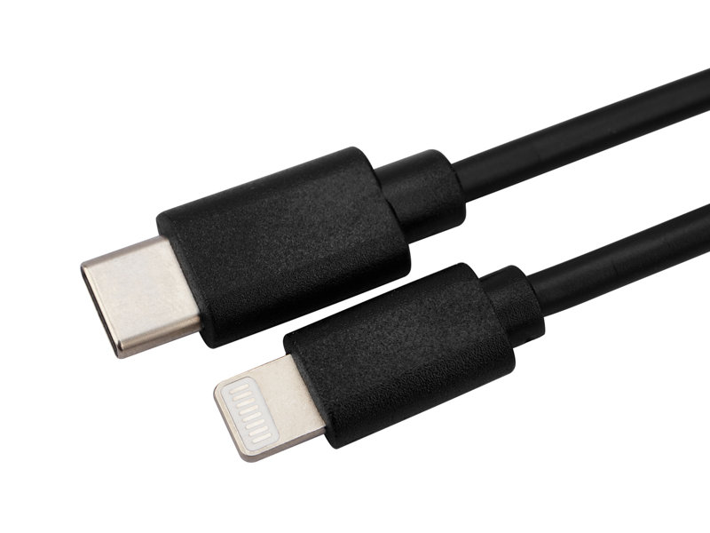 

Аксессуар Rexant Type-C - Lightning 3A 1m Black 18-1827, 18-1827