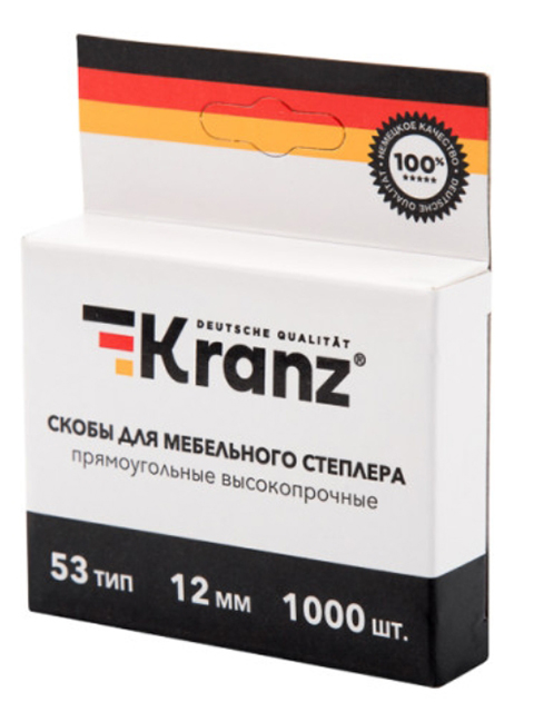 фото Скобы kranz 12mm тип 53 1000шт kr-12-5504
