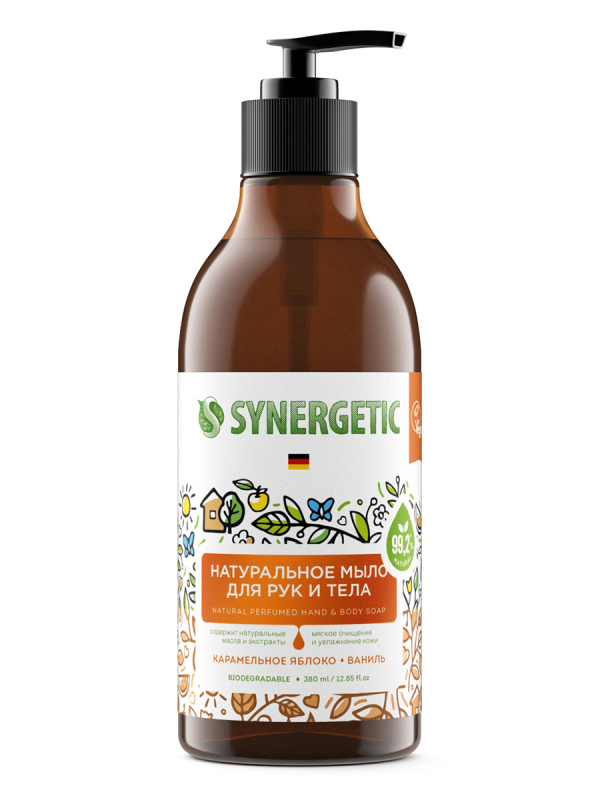 

Мыло косметическое Synergetic Карамельное яблоко и ваниль 380ml 4607971451396, 4607971451396