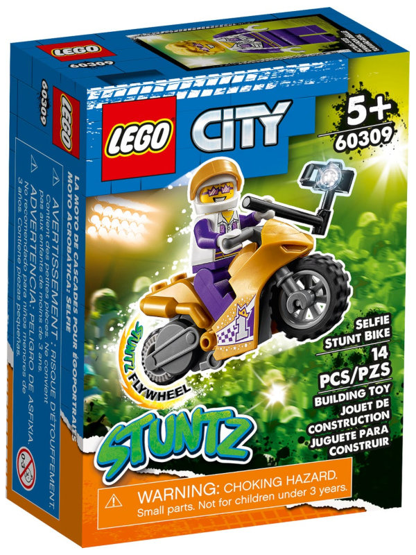 фото Lego city stuntz трюковый мотоцикл с экшн-камерой 92 дет. 60309