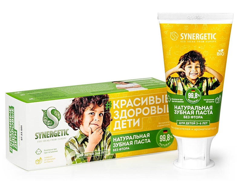 

Зубная паста Synergetic от 3 до 6 лет 50g 4607971450818, 4607971450818