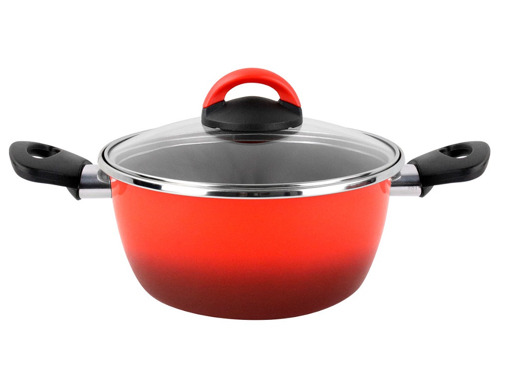 

Кастрюля низкая Vitrinor Sfumatto 20 2.9L Red 01108879, Sfumatto 20