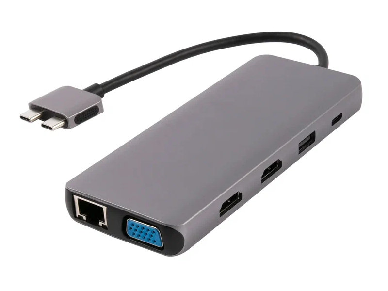 

Адаптер Red Line Multiport Adapter Type-C 12 in 1 Grey УТ000031222, УТ000031222