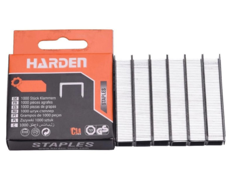 

Скобы для степлера Harden тип 53 0.7x8x11.3mm 1000 штук 620838, 620838
