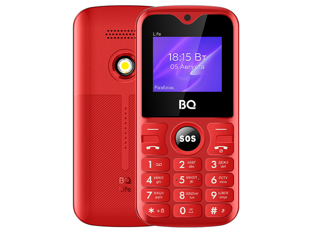 Сотовый телефон BQ 1853 Life Red Black