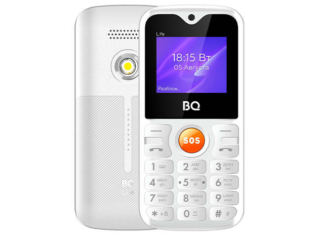 Сотовый телефон BQ 1853 Life White сотовый телефон bq 1853 life white