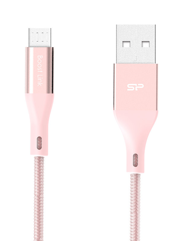 

Аксессуар Silicon Power USB - microUSB 1m Pink SP1M0ASYLK30AB1P, SP1M0ASYLK30AB1P