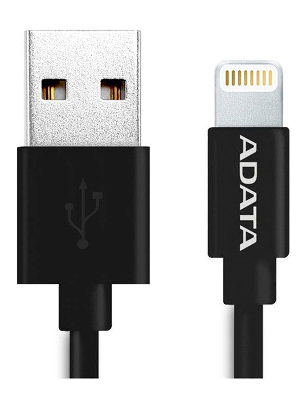 

Аксессуар A-Data USB - Lightning 1m Black AMFIPL-1M-CBK, AMFIPL-1M-CBK