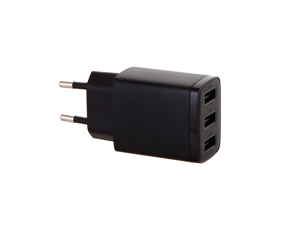 фото Зарядное устройство baseus compact charger 3u 17w eu black ccxj020101