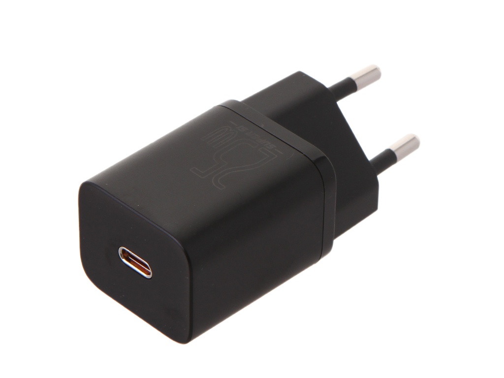 фото Зарядное устройство baseus super si quick charger 1c 25w eu black ccsp020101