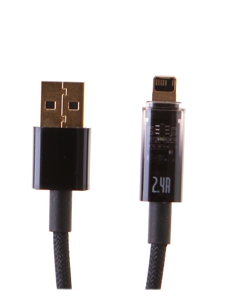 

Аксессуар Baseus Explorer Series Auto Power-Off USB - Lightning 2.4A 2m Black CATS000501, CATS000501