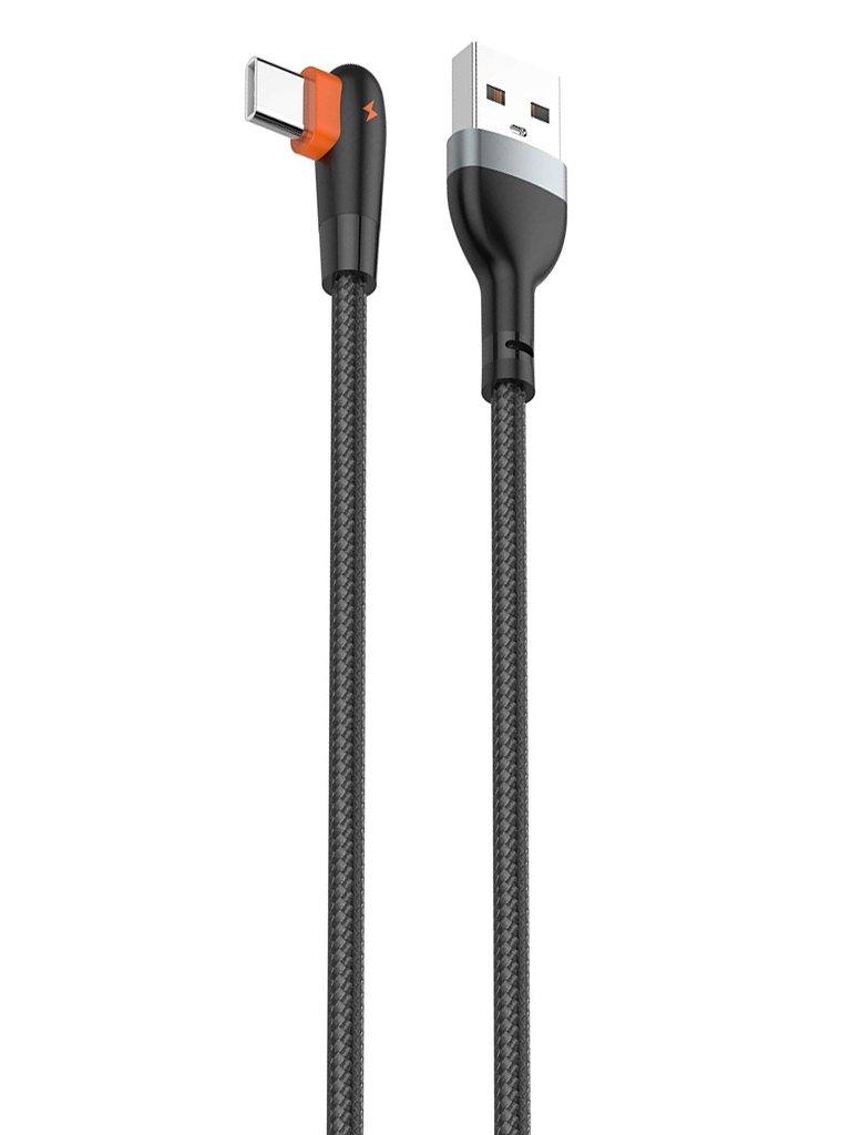 

Аксессуар Ldnio LS561 USB - Type-C 2.4A 1m Black-Orange LD_C3802, LS561