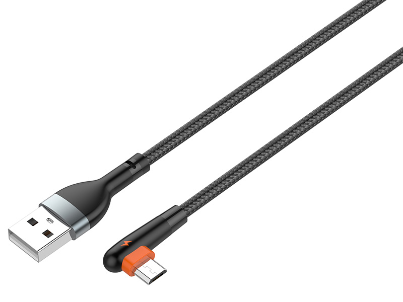 

Аксессуар Ldnio LS562 USB - MicroUSB 2.4A 1m Black-Orange LD_C3803, LS562
