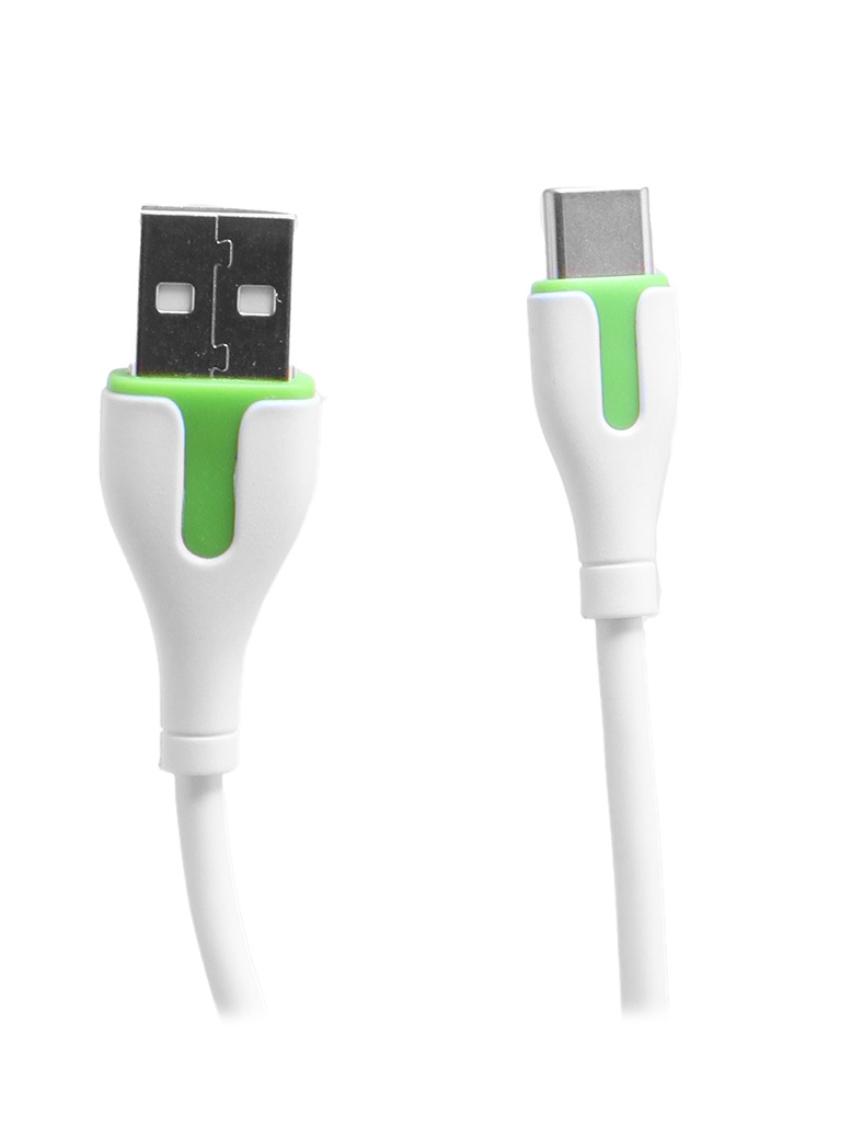 

Аксессуар Ldnio LS571 USB - Type-C 2.1A 1m White-Green LD_C3814, LS571