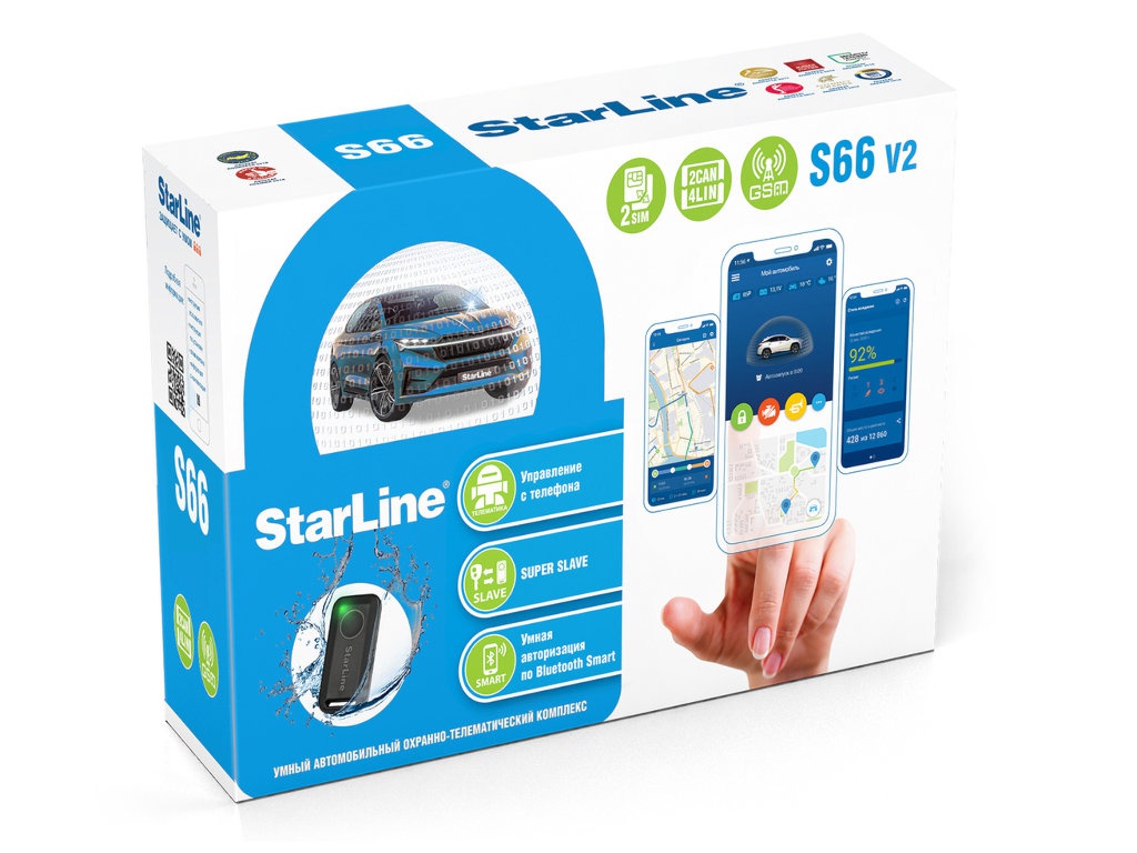 фото Сигнализация starline s66 v2 bt 2can-4lin gsm