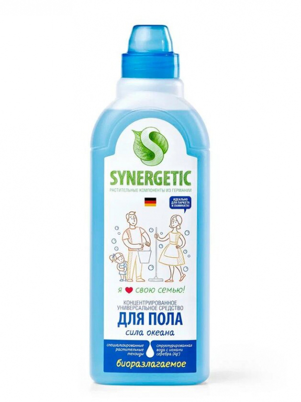 фото Средство для мытья полов synergetic сила океана 750ml 4607971450214