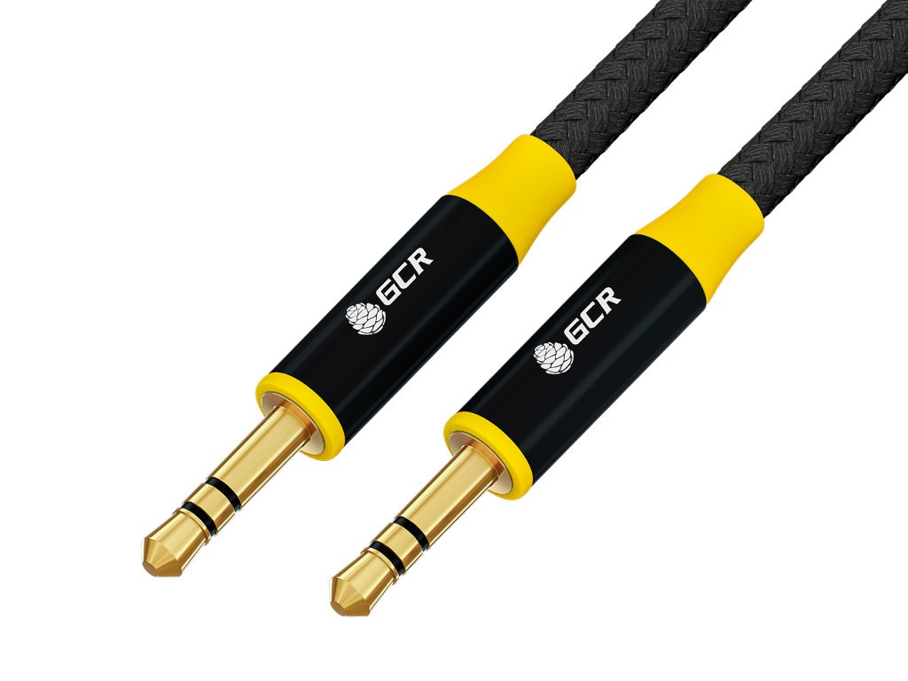 

Аксессуар GCR Jack 3.5mm - Jack 3.5mm 50cm Black-Yellow GCR-54245, GCR-54245