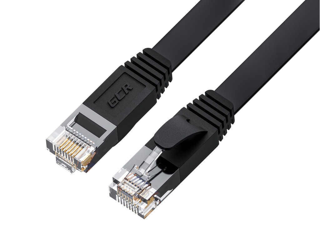 

Сетевой кабель GCR Prof cat.7 RJ45 T568B 1m Black GCR-53076, GCR-53076