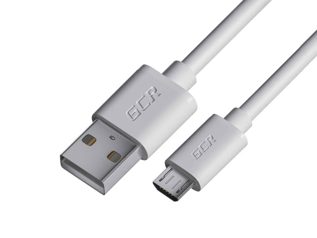 

Аксессуар GCR USB - MicroUSB 30cm White GCR-53361, GCR-53361