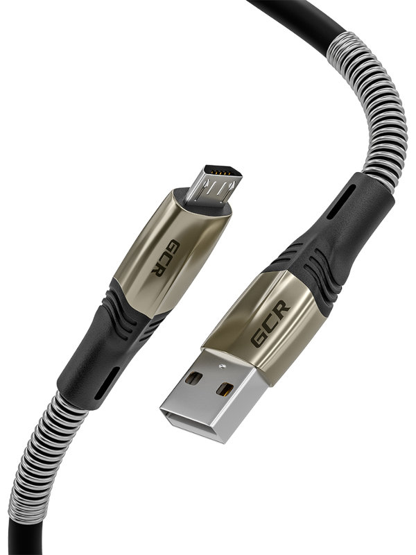 

Аксессуар GCR USB - MicroUSB 1.2m MicroUSB Mercedes & Spring Black GCR-53367, GCR-53367