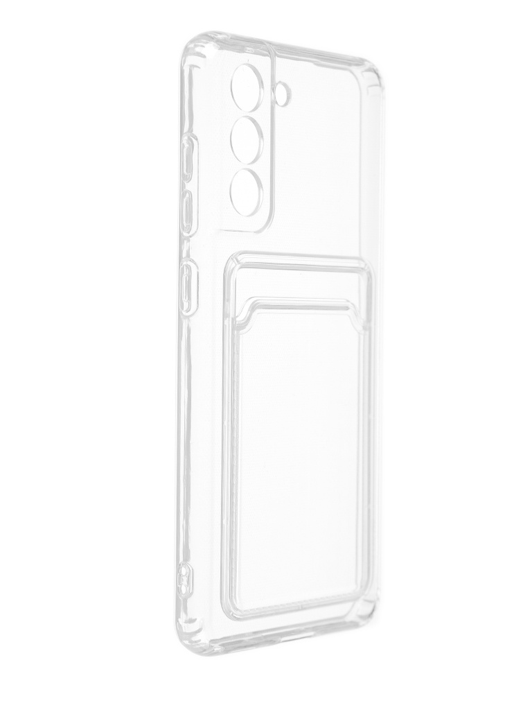 фото Чехол svekla для samsung galaxy s21fe с картхолдером transparent svcar-sams21fe-wh