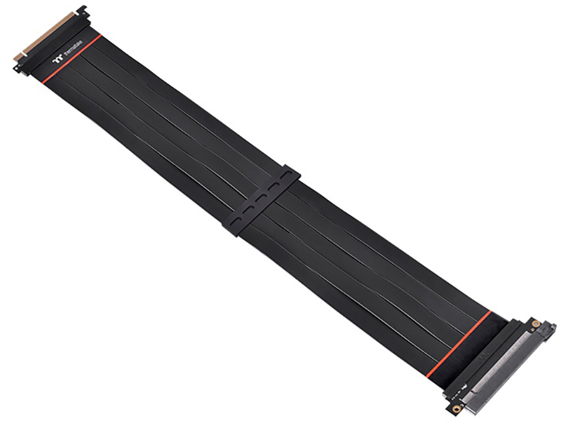 Аксессуар Кабель удлинитель Thermaltake Tt Premium PCI Express Extender PCIE 4.0 16X 600mm Black AC-059-CO1OTN-C1 wd black sn850x 4tb m 2 2280 nvme pcie 4 0x4