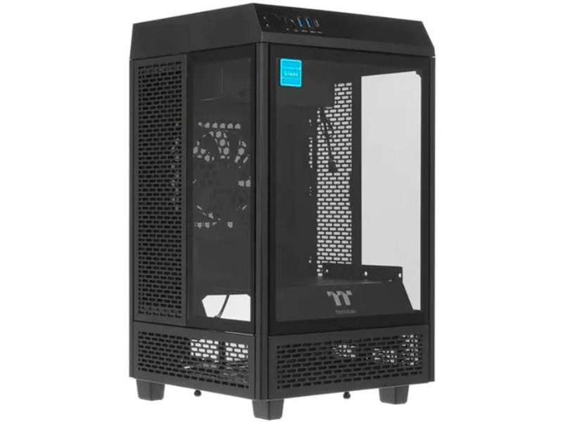 Корпус Thermaltake Case The Tower 100 Tempered Glass без БП Black CA-1R3-00S1WN-00