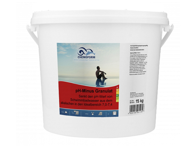 

Гранулы для понижения уровня рН воды Chemoform PH-Минус 15kg 0811015, 0811015