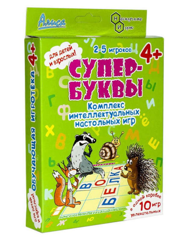 

Настольная игра Нескучные игры Алиса Супер-Буквы И-802, Алиса Супер-Буквы