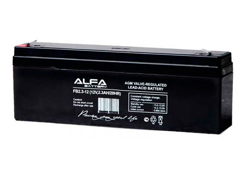 Аккумулятор LFA 12V 2300mAh FB2.3-12 ALPHA