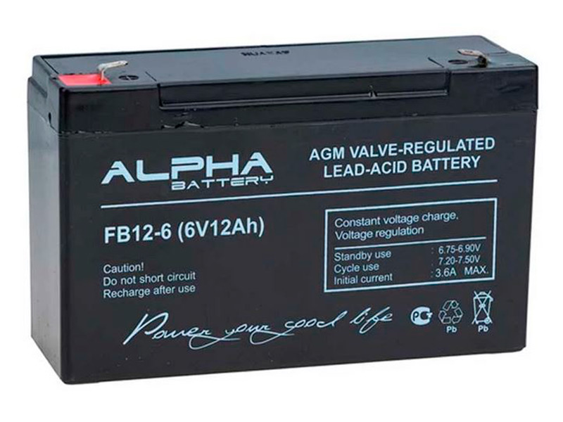 Аккумулятор LFA 6V 12000mAh FB12-6 ALPHA