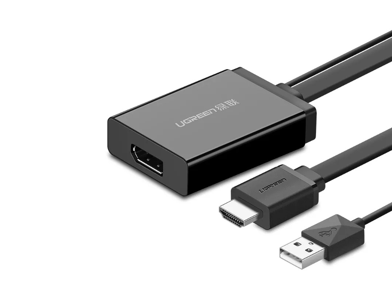 

Аксессуар Ugreen MM107 HDMI + USB - DisplayPort 50cm Black 40238, MM107